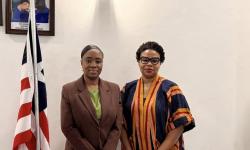 The Executive Chairperson of The Liberia Anti-Corruption Commission (LACC), Cllr. Alexandra K. Zoe, Held a Courtesy Meeting with a delegation from the International Development Law Organization (IDLO), Led by Country Manager, Madam Chinyelumugo Okoh